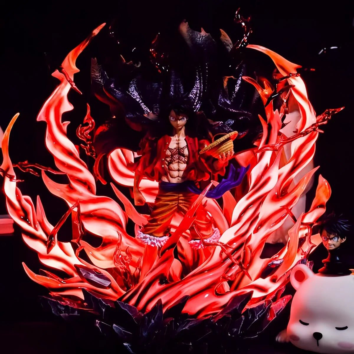 Action Figure One Piece Monkey D. Luffy Haki 35cm - Hideastore