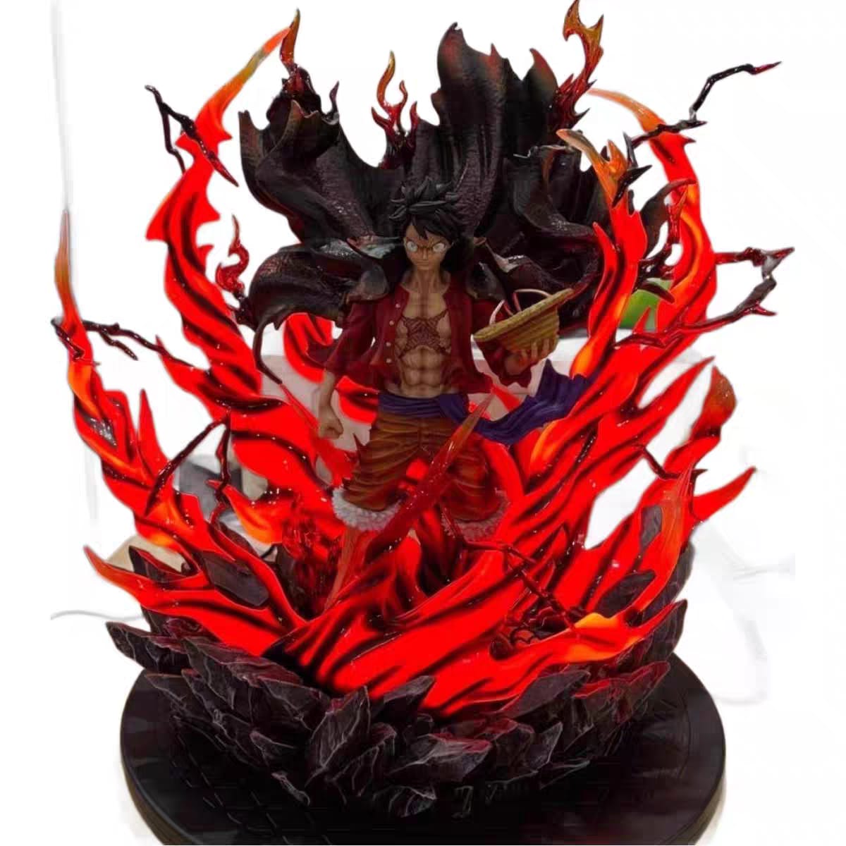 Action Figure One Piece Monkey D. Luffy Haki 35cm - Hideastore
