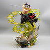 Action Figure One Piece Roronoa Zoro Con LED 2 Teste 30 Cm - Hideastore