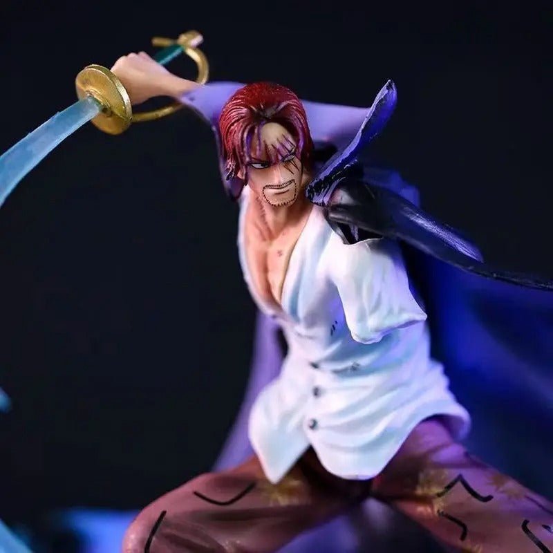 Action Figure One Piece Shanks il Rosso Vs Sea Monster 28cm - Hideastore