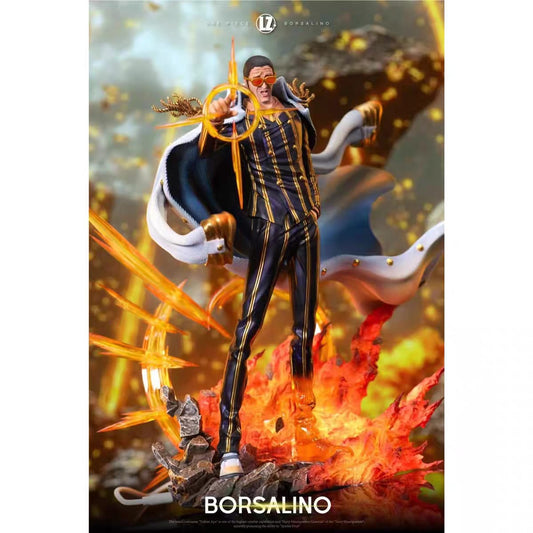 Admiral Kizaru Borsalino LZ Studio One Piece Action Figure Resina - Hideastore