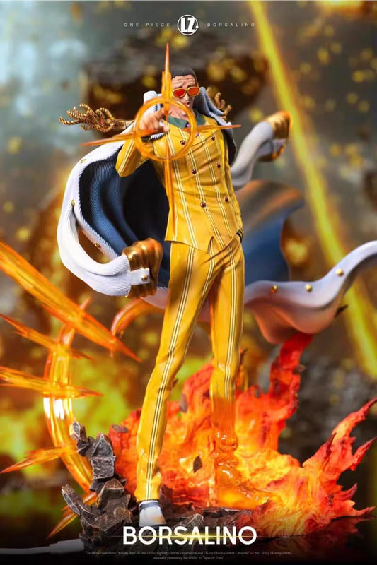 Admiral Kizaru Borsalino LZ Studio One Piece Action Figure Resina - Hideastore