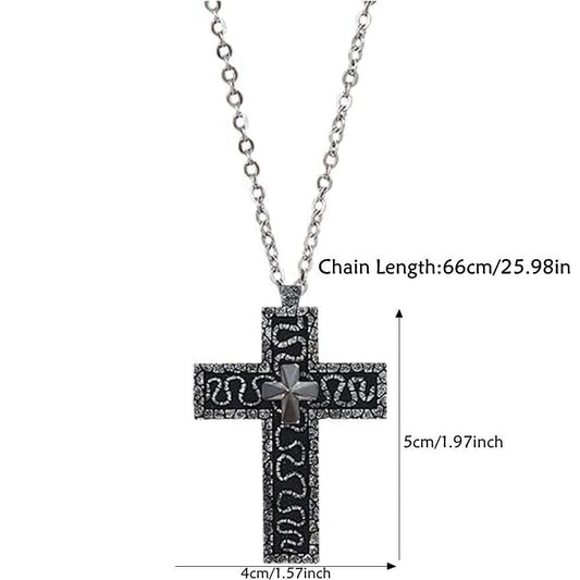 Collana Ciondolo Croce Con Scomparto Segreto Collana Thanos Squidgame - Hideastore