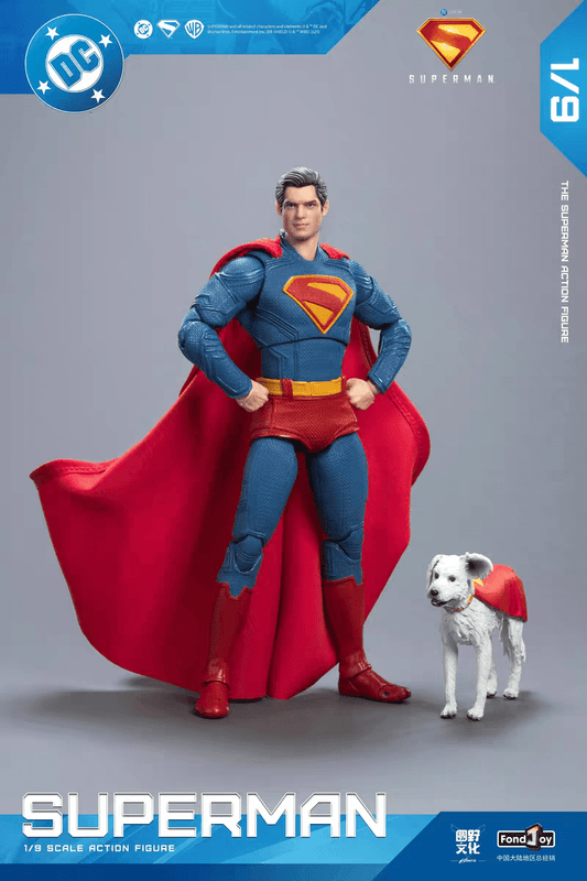 DC Figure Fondjoy Superman e Krypto (David Corenswet) Articolata figure - Hideastore