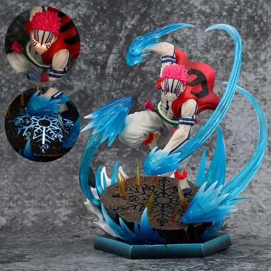 Demon Slayer Akaza Terza Luna Crescente Action Figure LED - Hideastore