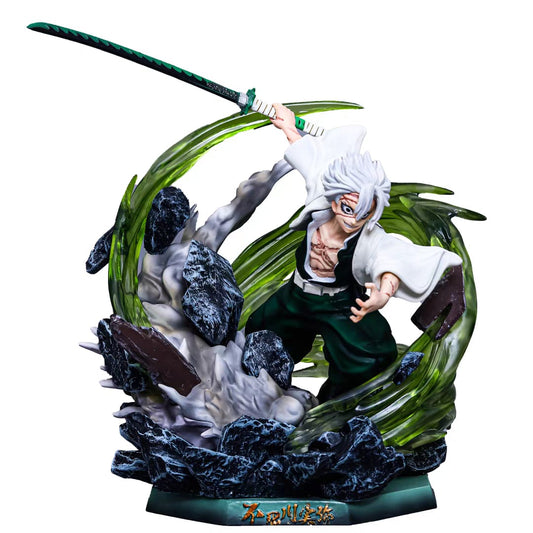 Demon Slayer Sanemi Shinazugawa 30CM Con LED Action Figure - Hideastore