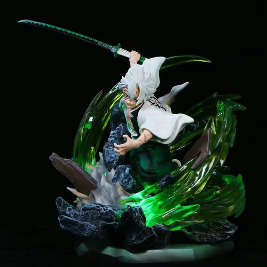 Demon Slayer Sanemi Shinazugawa 30CM Con LED Action Figure - Hideastore