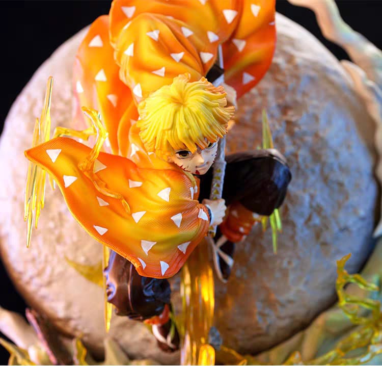 Demon Slayer Zenitsu Agatsuma Hekireki Issen: Rokuren Vs Enmu Action Figure - Hideastore