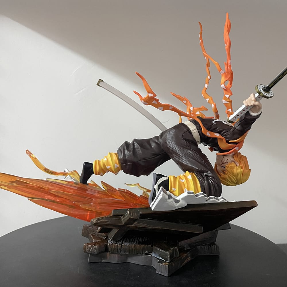 Demon Slayer Zenitsu Agatsuma VS Kaigaku End Vers. 28cm Action Figure - Hideastore