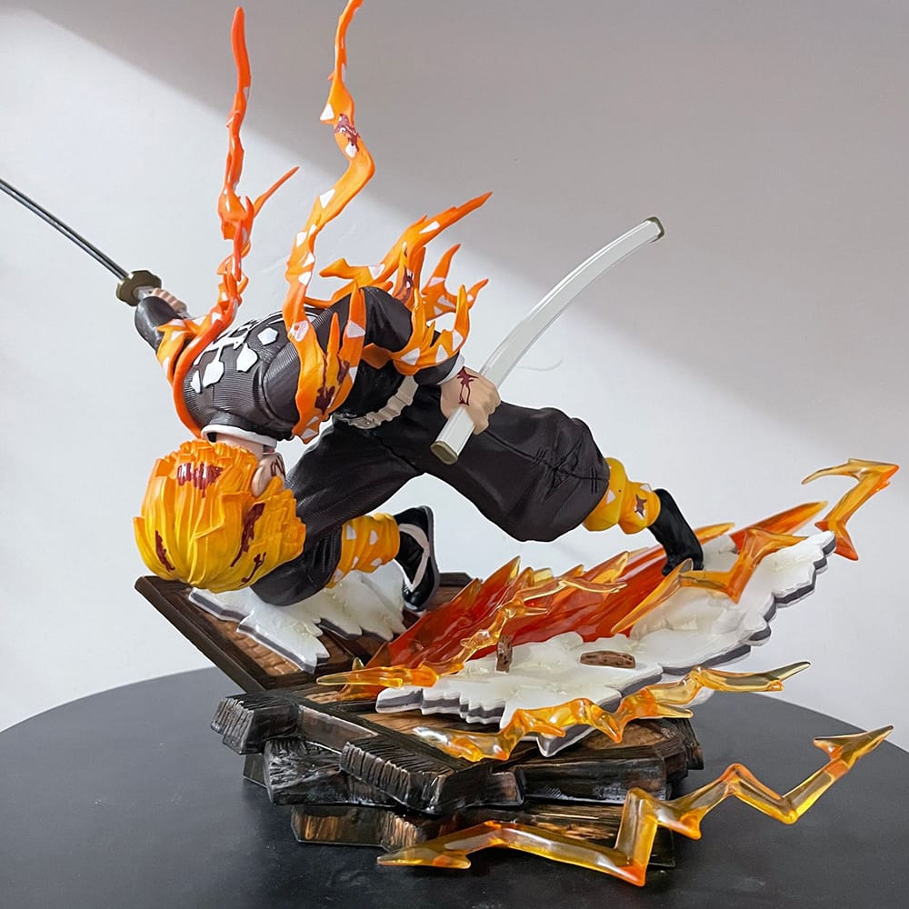 Demon Slayer Zenitsu Agatsuma VS Kaigaku End Vers. 28cm Action Figure - Hideastore