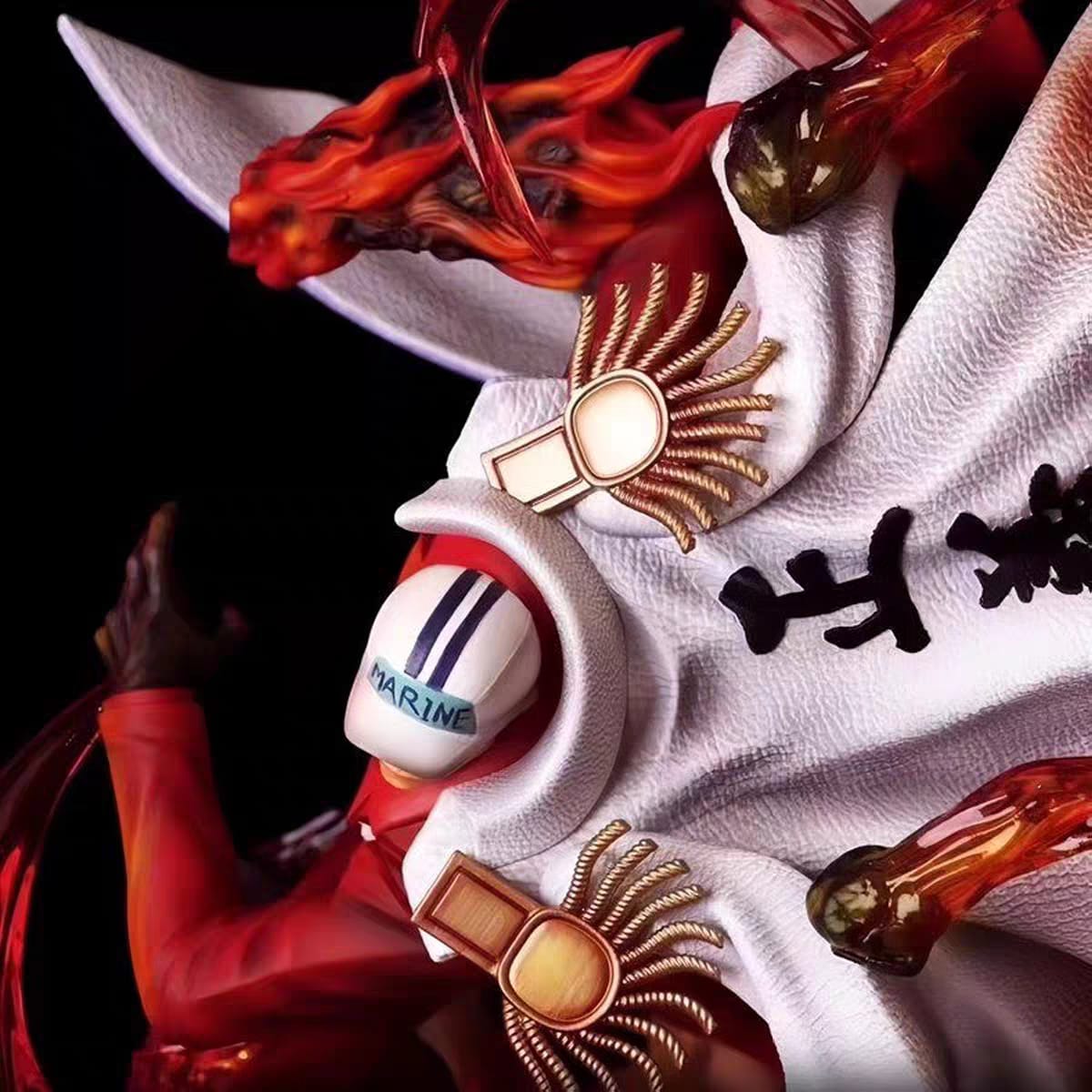 One Piece Action Figure Akainu Sakazuki Magma Fist 40cm Con LED - Hideastore