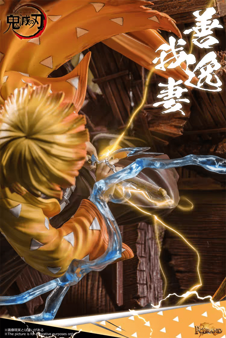 PC Studio Demon Slayer Zenitsu Agatsuma Flaming Thunder God Resina - Hideastore