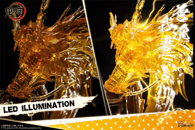 PC Studio Demon Slayer Zenitsu Agatsuma Flaming Thunder God Resina - Hideastore