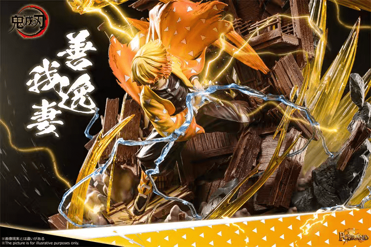 PC Studio Demon Slayer Zenitsu Agatsuma Flaming Thunder God Resina - Hideastore
