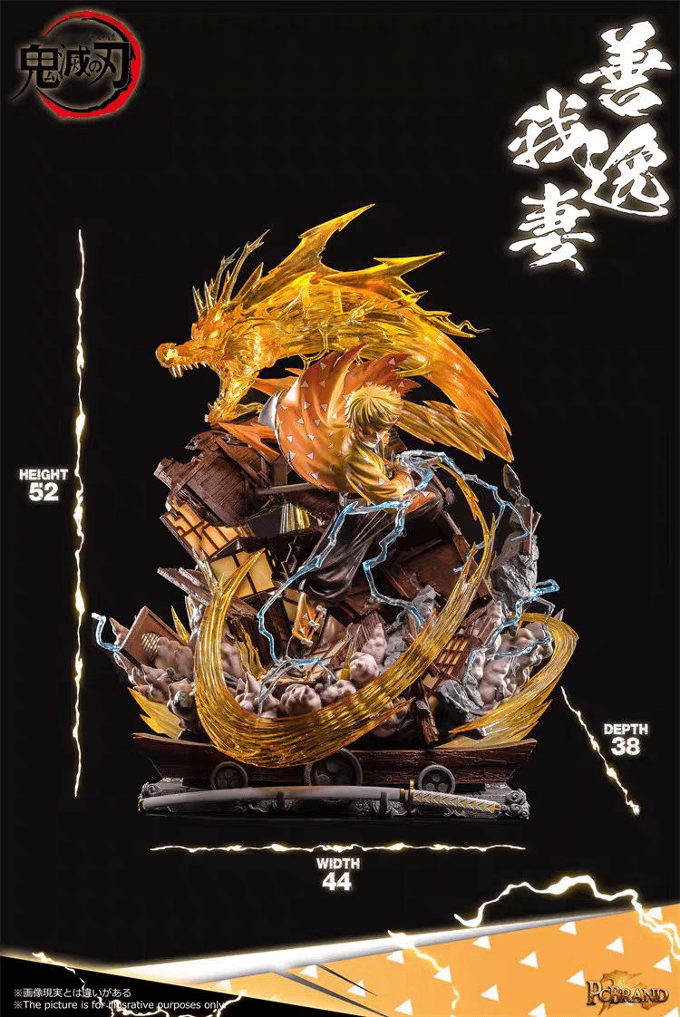 PC Studio Demon Slayer Zenitsu Agatsuma Flaming Thunder God Resina - Hideastore