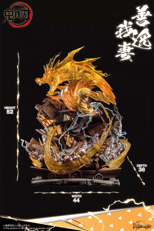 PC Studio Demon Slayer Zenitsu Agatsuma Flaming Thunder God Resina - Hideastore