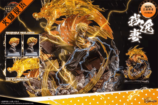 PC Studio Demon Slayer Zenitsu Agatsuma Flaming Thunder God Resina - Hideastore