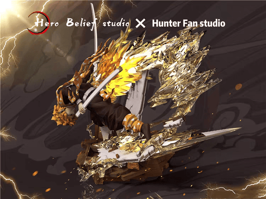 Pre order Hunter Fan Studio Demon Slayer Zenitsu Agatsuma Flaming Thunder God Resina - Hideastore
