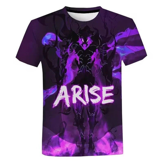 T-Shirt Solo Leveling Unisex Con Stampa All Over - Hideastore